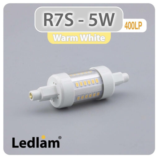 Ledlam R7S LED Bulb 5W 400LP 78mm Warm White 30952
