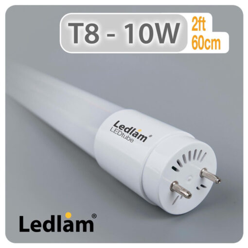 Ledlam T8 LED Tube 2ft 600mm 10W