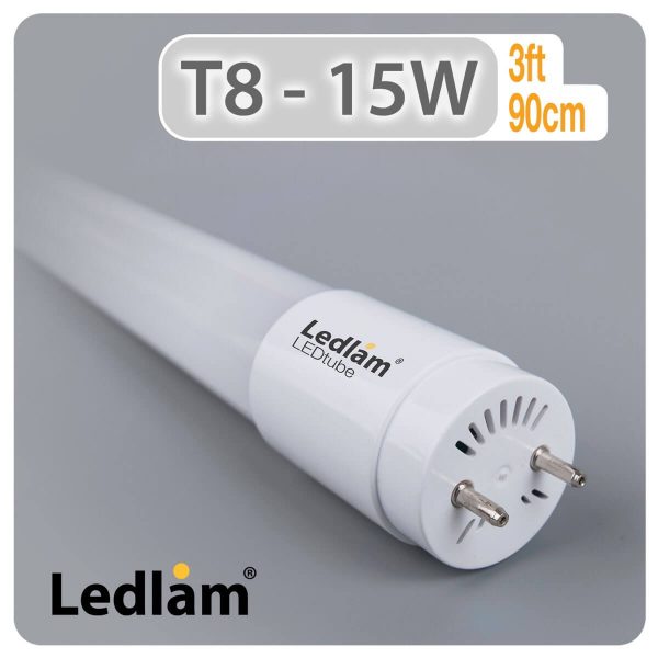 Ledlam T8 3ft 900mm 15W LED Tube 01