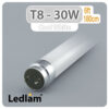 Ledlam T8 6ft 1800mm 30W LED Tube Cool White 30145