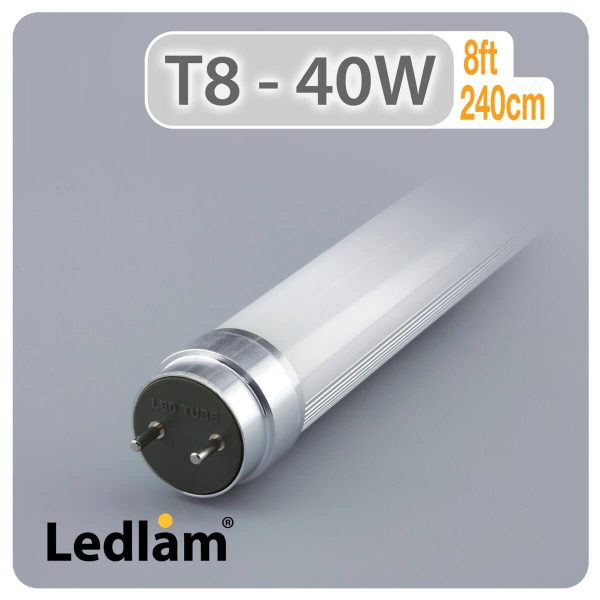 Ledlam T8 8ft 2400mm 40W LED Tube 01