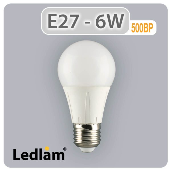 Ledlam pack of 3x E27 LED Bulb 6W 500BP day white 31086 02 1