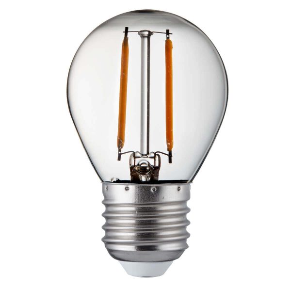 Searchlight PACK 10 x GOLF BALL E27 DIMMABLE FILAMENT LED LAMPS 4.5W 400LM WARM WHITE PL3027 4WW 01 1
