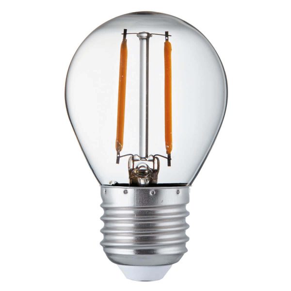 Searchlight PACK 10 x GOLF BALL E27 FILAMENT LED LAMPS 4W 420LM WARM WHITE PL2027 4WW 01 1