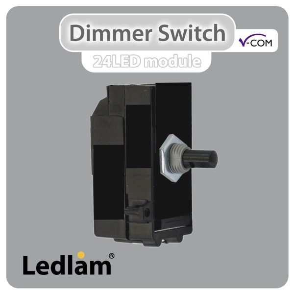 Varilight V Com LED Dimmer Switch Push on off 1 Gang max 20 LEDs 15W 180W module only 30519 01