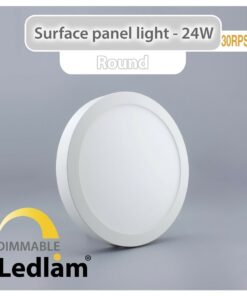 Ledlam LED Surface Panel Light 24W Round 30RPSD dimmable 01
