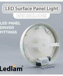 Ledlam LED Surface Panel Light 24W Round 30RPSD dimmable 02