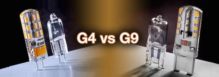 G4 vs G9 Capsule bulbs