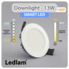 Ledlam Downlight Smart LED 1100DRP 13W CCT Adjustable dimmable 31197 01