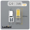 Ledlam-G9-LED-Capsule-Bulb-3W-410CP-Dimensions