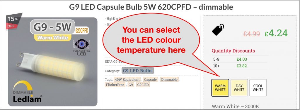 led-colour-temperature-selection
