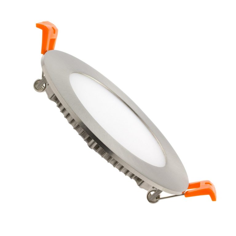 Ledlam LED Panel Light 6W Round 12RP brushed steel