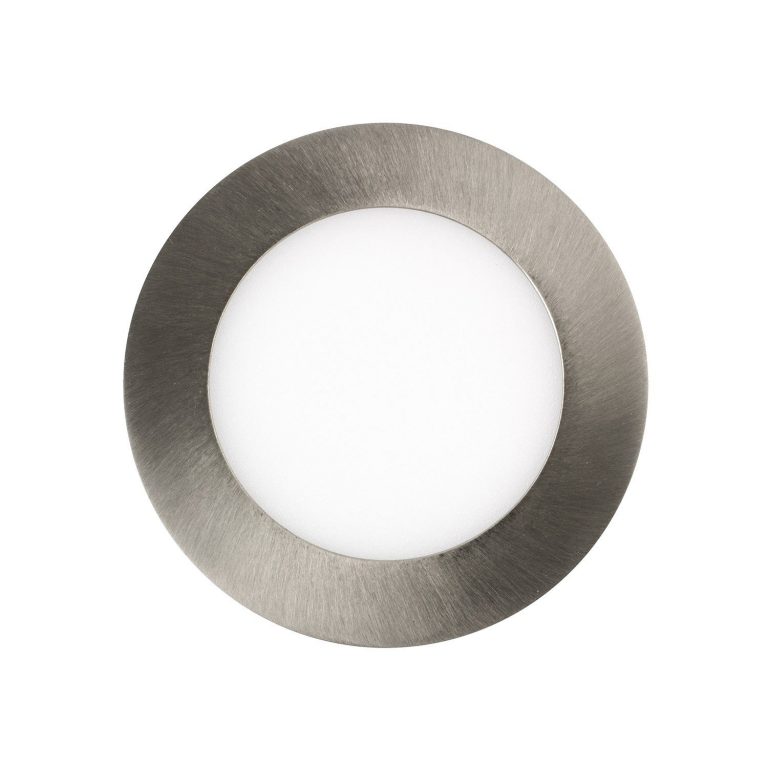 Ledlam LED Panel Light 6W Round 12RP brushed steel