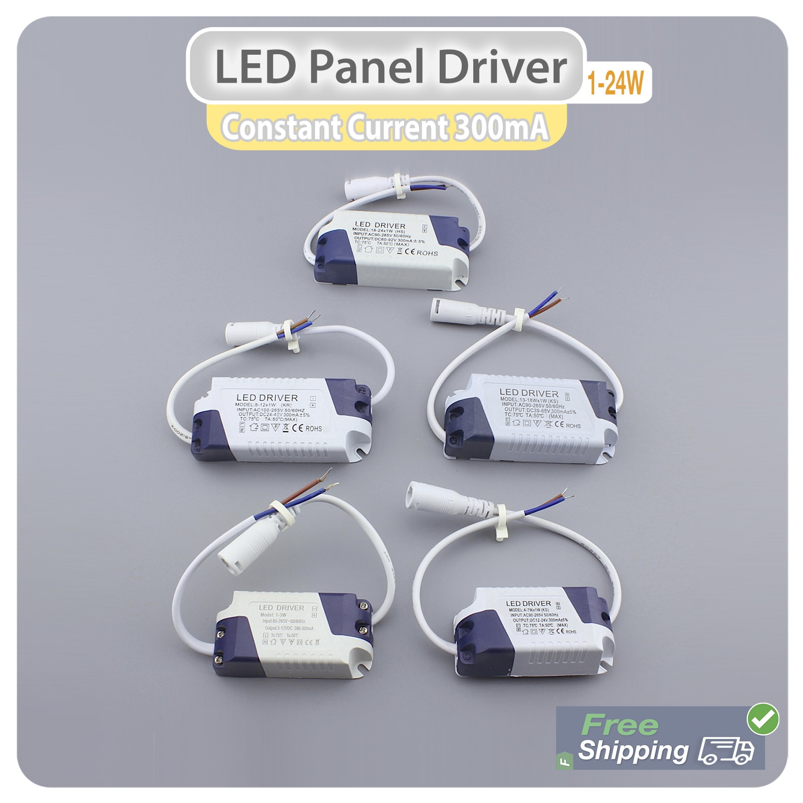 LED Power Driver Power Supply 12w Constant Current Driver Transformer UK Non Waterproof, 12W 