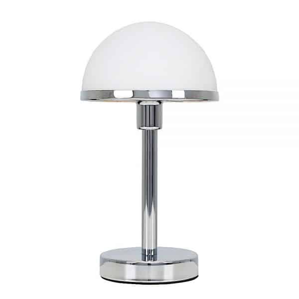 LeVoque Art Deco Touch Table Lamp In White