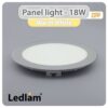 Ledlam-LED-Panel-Light-18W-Round-22RP-silver-Variant-Warm-White-30439