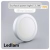 Ledlam-LED-Surface-Panel-Light-12W-Round-17RPS-silver-Additional-3