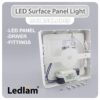 Ledlam-LED-Surface-Panel-Light-12W-Round-17RPS-silver-Dimensions-3