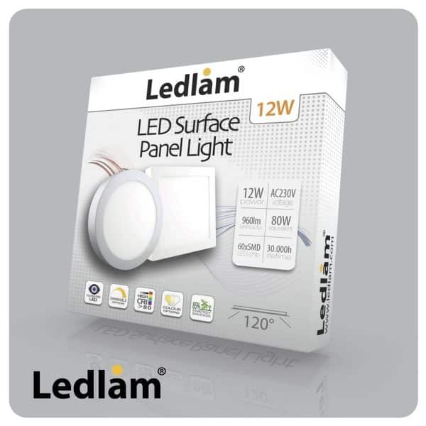 Ledlam-LED-Surface-Panel-Light-12W-Round-17RPS-silver-Other-3