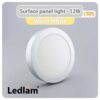 Ledlam-LED-Surface-Panel-Light-12W-Round-17RPS-silver-Variant-Warm-White-30578-3