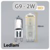 Ledlam-G9-LED-Capsule-Bulb-2W-300CV-Dimensions