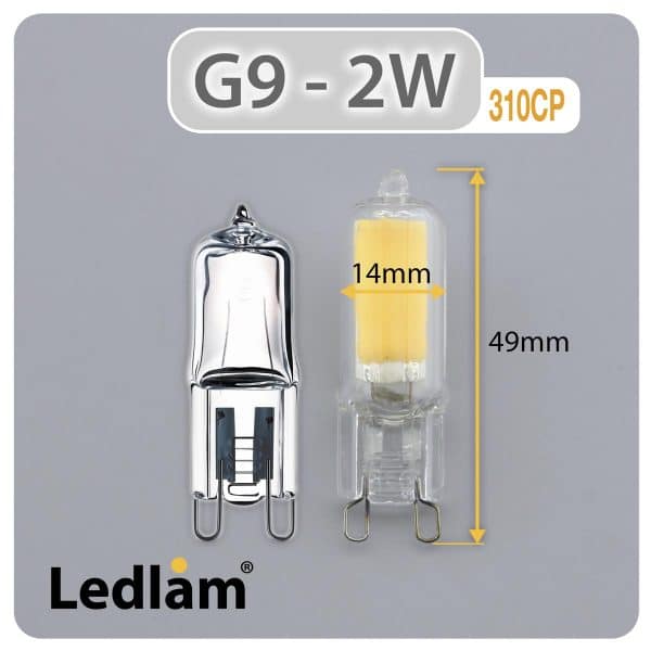 Ledlam-G9-LED-Capsule-Bulb-2W-310CP-Dimensions