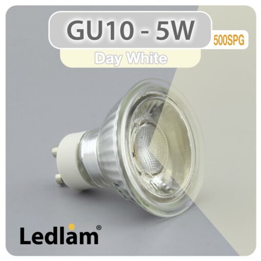 Ledlam GU10 LED Spot Light 5W 500SPG Variant Day White 30981