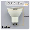 Ledlam-GU10-LED-Spot-Light-5W-620SP-Dimensions