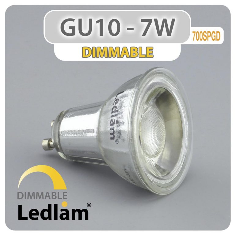 Ledlam GU10 Dimmable LED Spot Light 7W 700SPGD