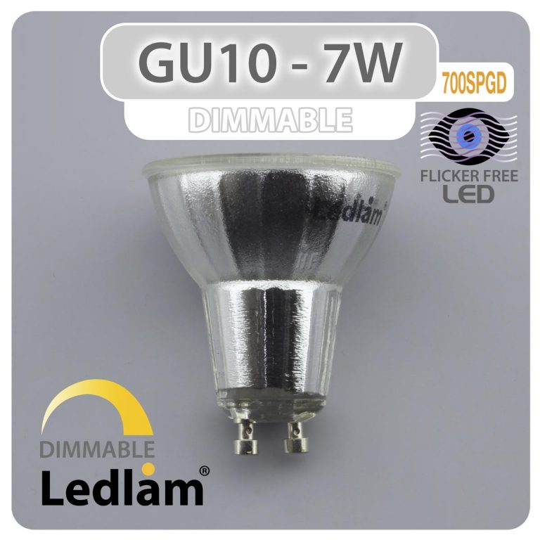 Ledlam GU10 Dimmable LED Spot Light 7W 700SPGD