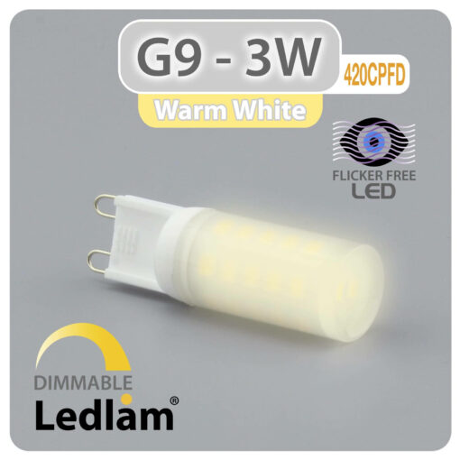Ledlam G9 LED Bulb Capsule 3W 420CPFD dimmable Variant Warm White