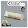 Capsule G9 LED Bulb 5W 620CPFD Dimmable