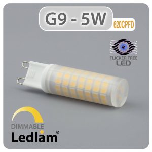 Capsule G9 LED Bulb 5W 620CPFD Dimmable