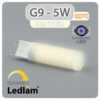 Ledlam G9 LED Bulb Capsule 5W 620CPFD dimmable Variant Day White