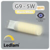 Ledlam G9 LED Bulb Capsule 5W 620CPFD dimmable Variant Warm White
