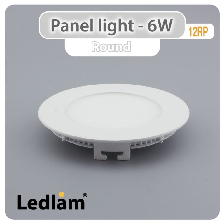 Ledlam LED Panel Light 6W Round 12RP