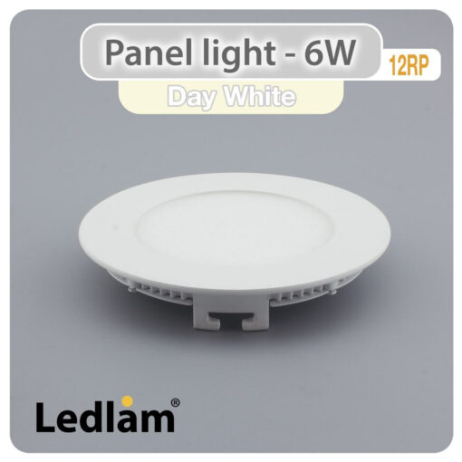 Ledlam LED Panel Light 6W Round 12RP Day White