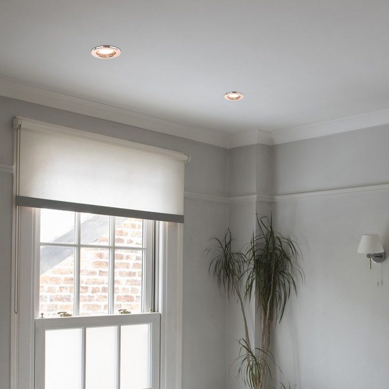 Fire Rated GU10 Downlight Polished Copper NO BULB