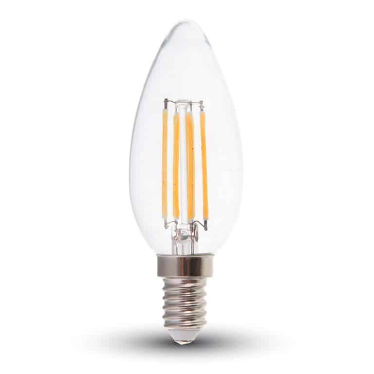 4W CANDLE FILAMENT BULB-CLEAR COVER E14