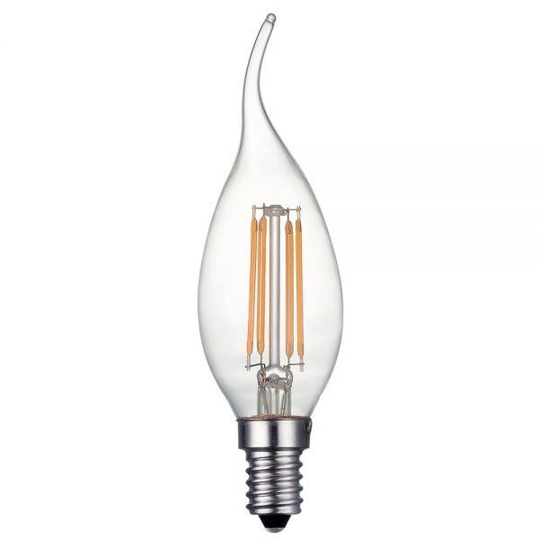 E14 450CPBD 4W LED Filament Bent Candle Bulb