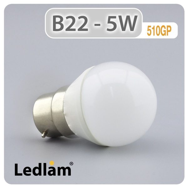 B22 LED Golf Ball Bulb 5W 510GP