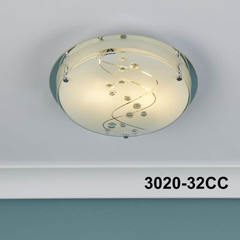 Searchlight-FLUSH-25CM-ROUND-1-LIGHT-CLEAR-BEADS-ON-GLASS-3020-25CC-01