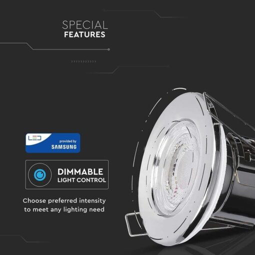 V-Tac-Modern-IP65-5W-Fire-Rated-LED-Downlight-Chrome-Dimmable-02