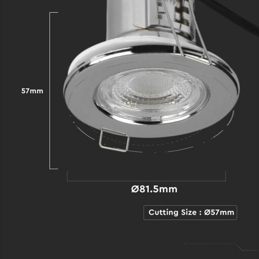 V-Tac-Modern-IP65-5W-Fire-Rated-LED-Downlight-Chrome-Dimmable-Dimensions