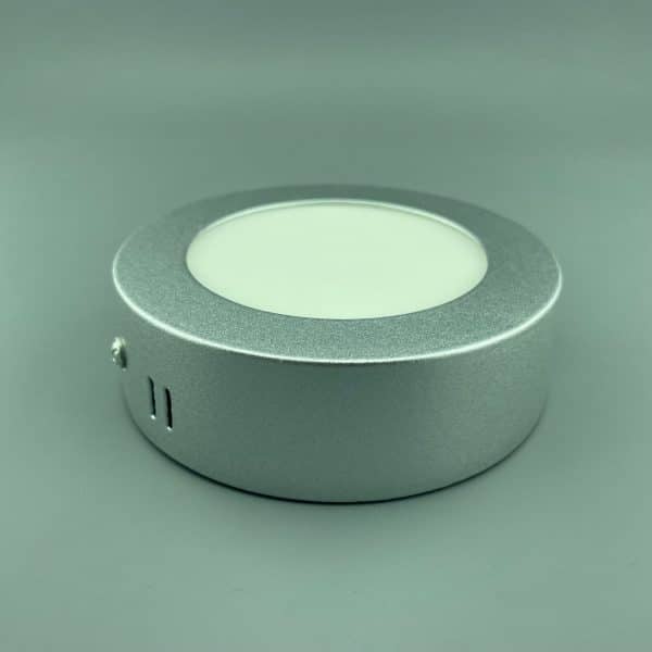LED Surface Panel Light 6W Round 12RPS - silver
