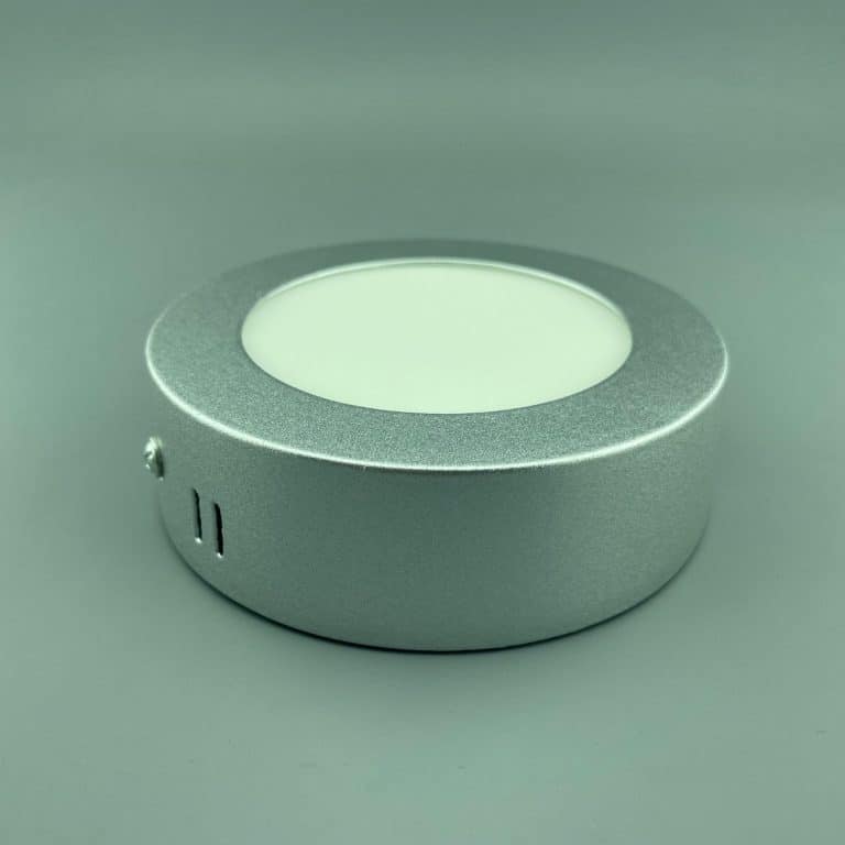 LED Surface Panel Light 6W Round 12RPS - silver
