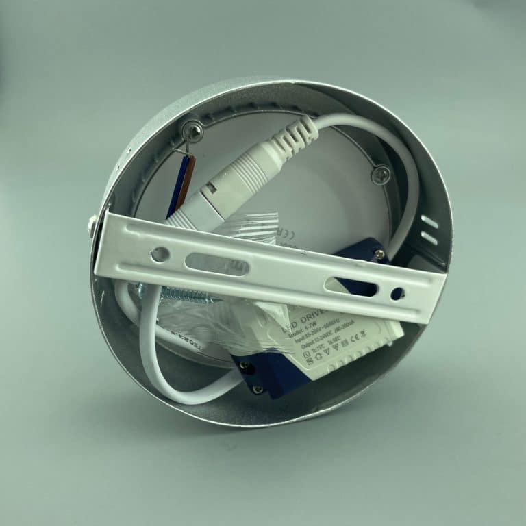 LED Surface Panel Light 6W Round 12RPS - silver