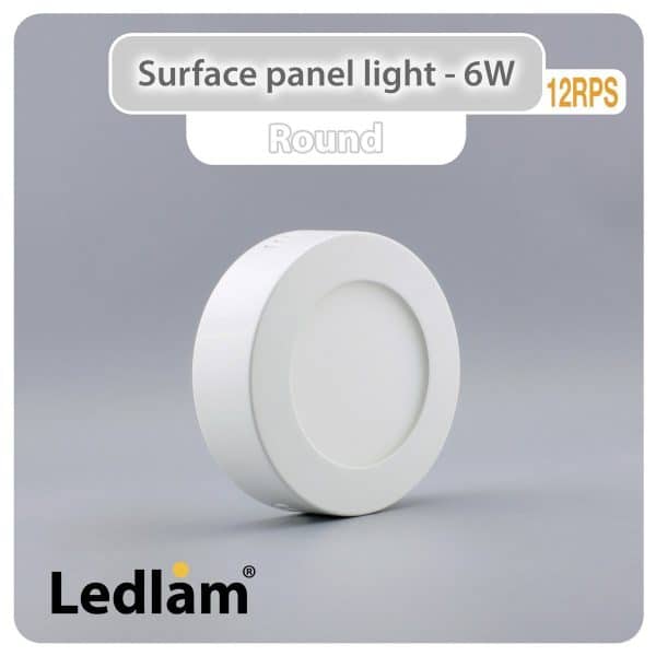 Ledlam-LED-Surface-Panel-Light-6W-Round-12RPS-silver-Additional