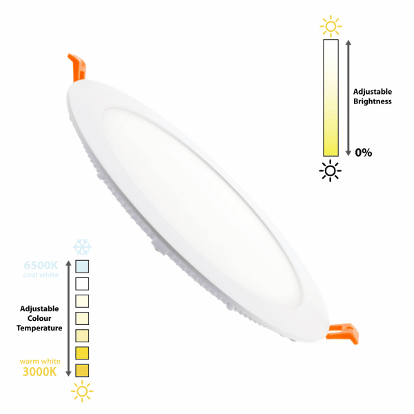 Round-18W-UltraSlim-LED-Panel-with-a-Selectable-Colour-Temp -Dimmable-CCT-SPRSL-18-01