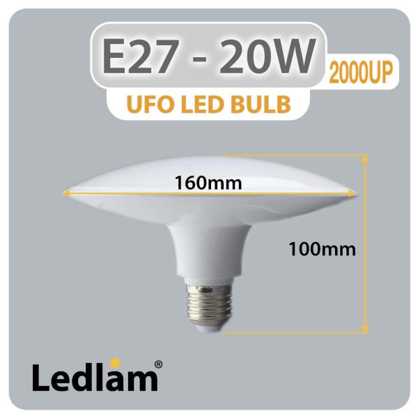 Ledlam-E27-UFO-LED-Bulb-20W-2000UP-Dimensions